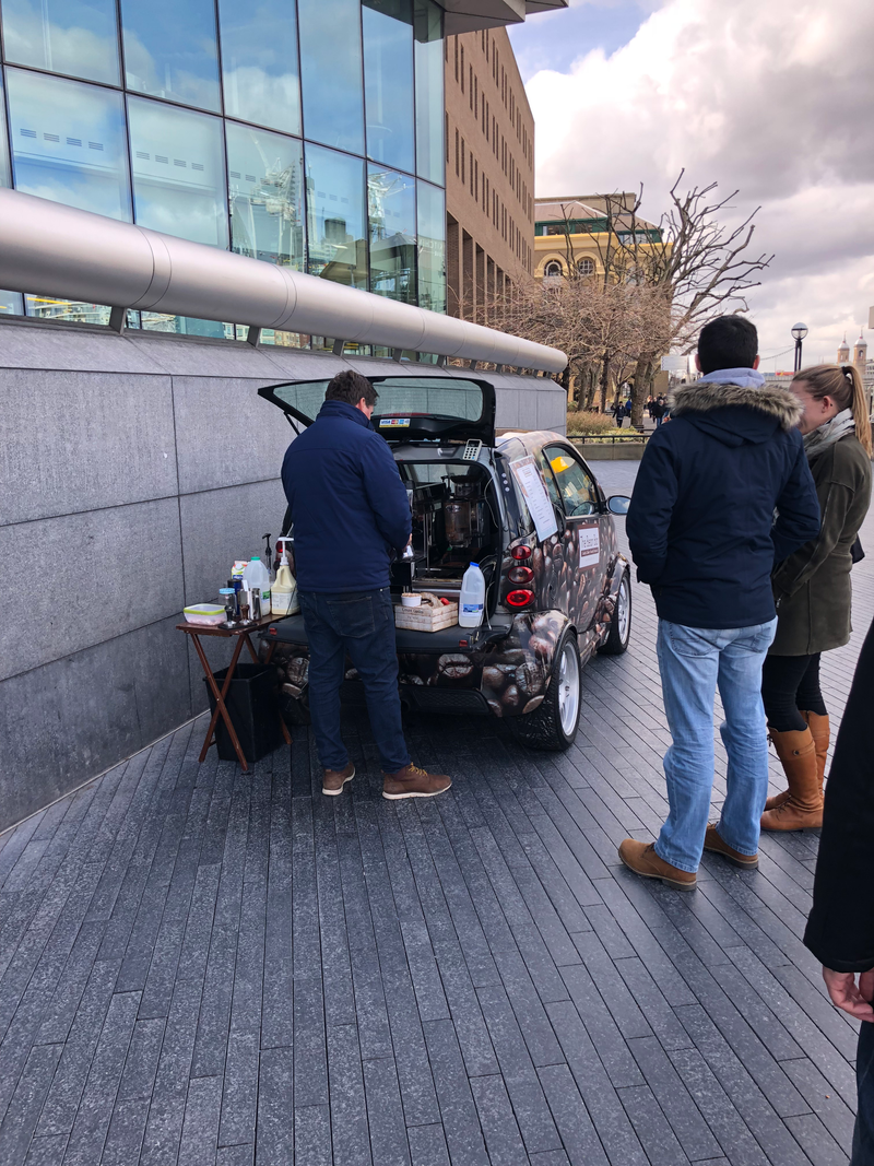 Miss Mercedes coffee wagon